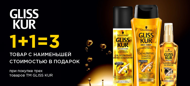 Акция от ТМ Gliss Kur